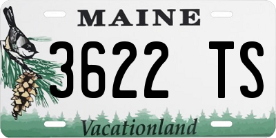 ME license plate 3622TS