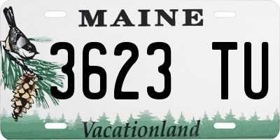 ME license plate 3623TU