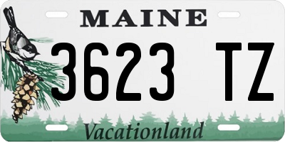 ME license plate 3623TZ