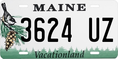 ME license plate 3624UZ