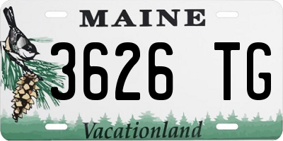 ME license plate 3626TG