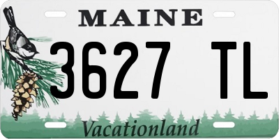 ME license plate 3627TL