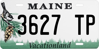 ME license plate 3627TP