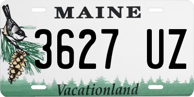 ME license plate 3627UZ