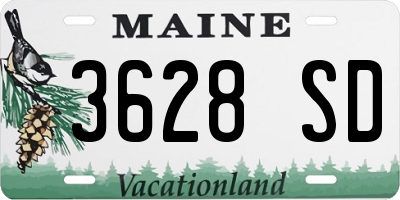ME license plate 3628SD