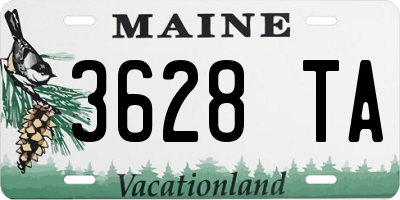 ME license plate 3628TA
