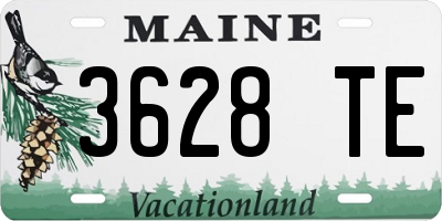 ME license plate 3628TE