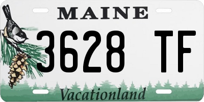 ME license plate 3628TF