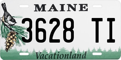 ME license plate 3628TI