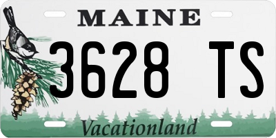 ME license plate 3628TS