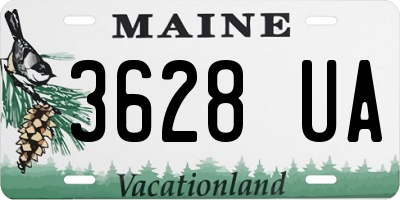ME license plate 3628UA