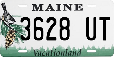 ME license plate 3628UT