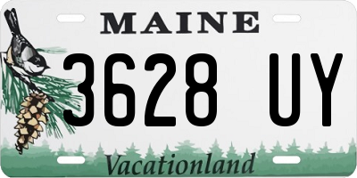 ME license plate 3628UY