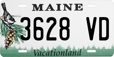 ME license plate 3628VD