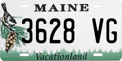 ME license plate 3628VG