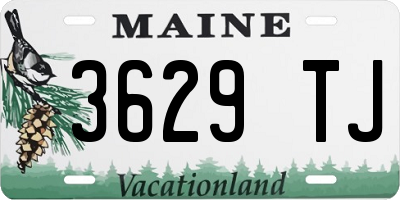 ME license plate 3629TJ