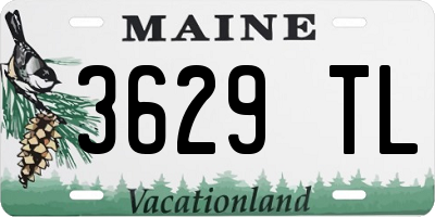 ME license plate 3629TL