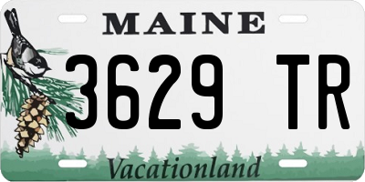ME license plate 3629TR