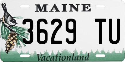ME license plate 3629TU