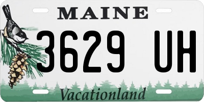 ME license plate 3629UH