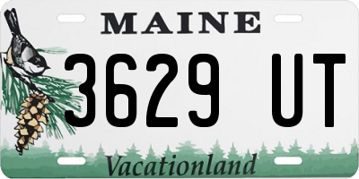 ME license plate 3629UT
