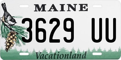 ME license plate 3629UU