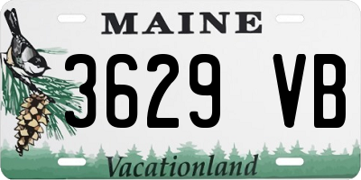 ME license plate 3629VB
