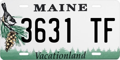 ME license plate 3631TF