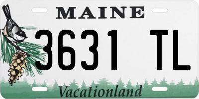 ME license plate 3631TL