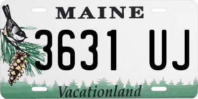 ME license plate 3631UJ