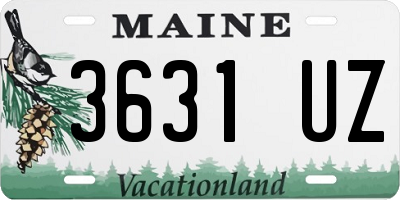 ME license plate 3631UZ