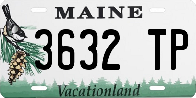 ME license plate 3632TP