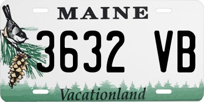 ME license plate 3632VB