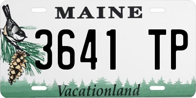 ME license plate 3641TP