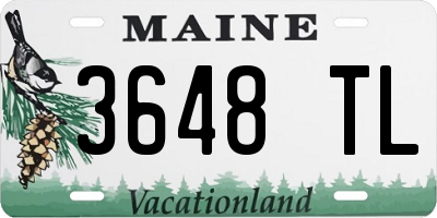 ME license plate 3648TL