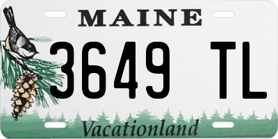 ME license plate 3649TL