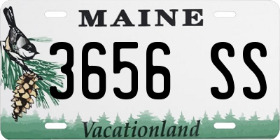 ME license plate 3656SS