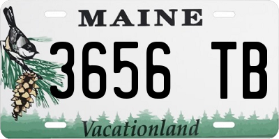 ME license plate 3656TB
