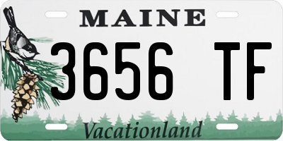 ME license plate 3656TF