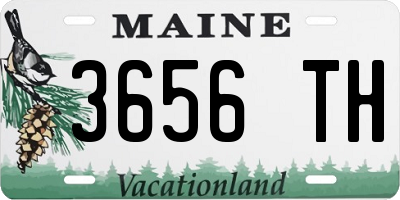 ME license plate 3656TH