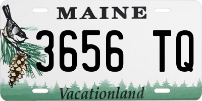 ME license plate 3656TQ