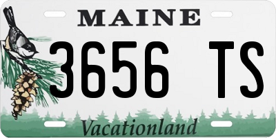 ME license plate 3656TS