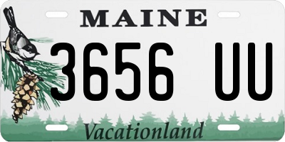 ME license plate 3656UU
