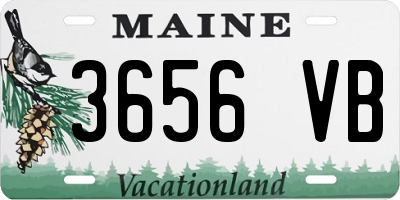 ME license plate 3656VB
