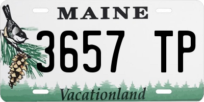 ME license plate 3657TP