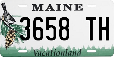 ME license plate 3658TH