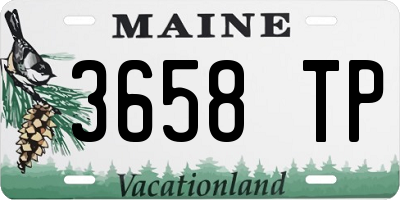 ME license plate 3658TP