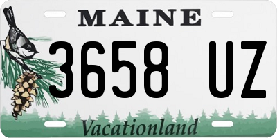 ME license plate 3658UZ