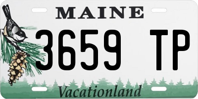ME license plate 3659TP
