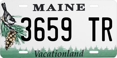ME license plate 3659TR